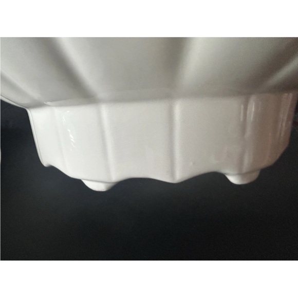 Vintage Soup Tureen California Pottery White Pumpkin Style Lid Ladle 1960s‎ EC - Picture 12 of 14